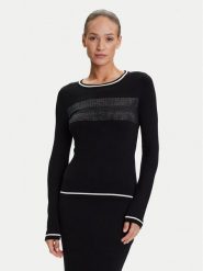 Liu Jo Sport Sweter TF5209 MS49I Czarny Regular Fit. Czarne swetry damskie Liu Jo Sport, m, bez wzorów, z wiskozy, sportowe, bez kołnierzyka, bez ramiączek, bez kaptura. Za 719.99 zł.