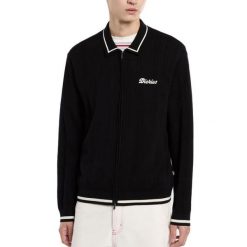 Kurtka DICKIES LEWISTOWN FZ CARDIGAN Czarny. Czarne kurtki męskie Dickies, m, bez wzorów, z tkaniny, bez kaptura. Za 479.99 zł.