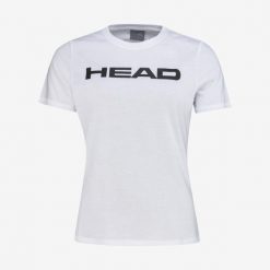Koszulka z krótkim rękawem damska CLUB BASIC. Czarne koszulki sportowe damskie Head, xl, bez wzorów, z bawełny, bez kołnierzyka, bez ramiączek. W wyprzedaży za 59.50 zł.