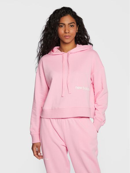 New Balance Bluza Essentials WT23512 Różowy Relaxed Fit. Czerwone bluzy damskie New Balance, s, bez wzorów, z bawełny, bez kaptura. Za 269.00 zł.