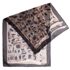 Szary Wzorzysty Damski Szal Anekke MADEMOISELLE. Szare szaliki i chusty damskie Anekke, bez wzorów, z tkaniny, eleganckie. Za 119.00 zł.