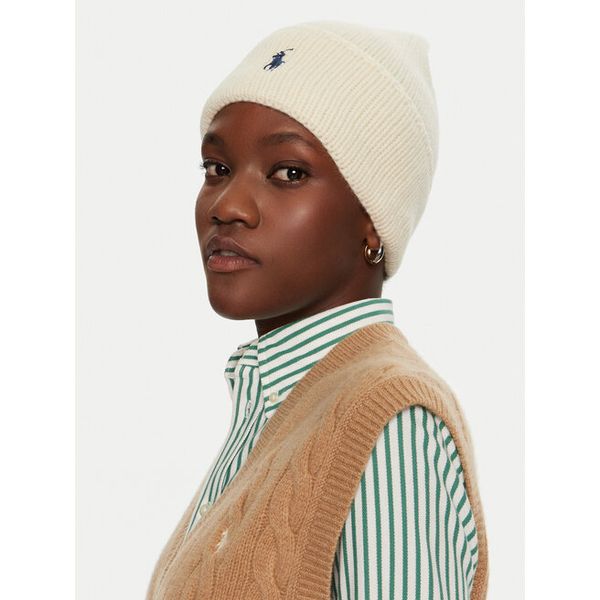 Czapka Polo Ralph Lauren. Brązowe czapki i kapelusze damskie Polo Ralph Lauren, na zimę, bez wzorów. Za 379.99 zł.