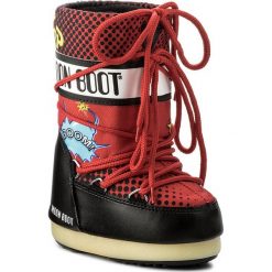 Śniegowce MOON BOOT - Jr Comics 34000800001 Nero/Rosso M. Buty zimowe dziewczęce marki Moon Boot. W wyprzedaży za 249.00 zł.