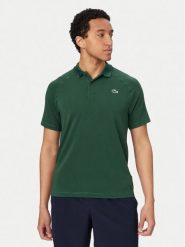 Lacoste Polo DH0159 Zielony Regular Fit. Zielone koszulki polo męskie Lacoste, m, bez wzorów, z syntetyku, bez ramiączek. Za 369.99 zł.