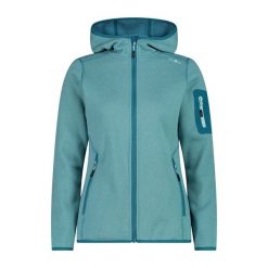 Bluza damska turystyczna CMP 3H19826. Niebieskie bluzy damskie CMP, l, bez wzorów, bez kaptura. Za 297.50 zł.