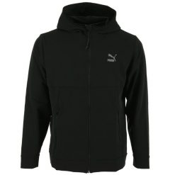 Bluza męska z kapturem Puma CLSX+ FZ. Czarne bluzy męskie Puma, m, bez wzorów, z kapturem, do biegania. W wyprzedaży za 149.00 zł.