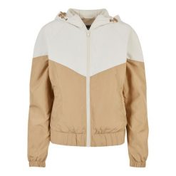 Damska kurtka wodoodporna Urban Classics Arrow. Białe kurtki damskie Urban Classics, bez wzorów, bez kaptura. Za 211.00 zł.