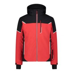 Kurtka męska narciarska CMP 33W0897. Czerwone kurtki sportowe męskie CMP, na zimę, l, bez wzorów, z softshellu, narciarskie. Za 597.00 zł.