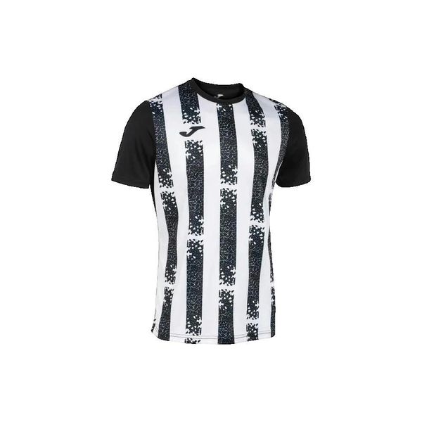 Koszulka Joma Inter III Czarna/Biała S. Białe koszulki sportowe męskie Joma, s, bez wzorów, z meshu, bez kołnierzyka, bez ramiączek, do piłki nożnej. W wyprzedaży za 133.50 zł.