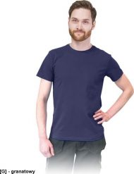 R.E.I.S. TSRSLIM - t-shirt męski o dopasowanym kroju, 100% bawełna - granatowy 3XL. Niebieskie t-shirty męskie R.E.I.S., m, bez wzorów, z bawełny, bez kołnierzyka. Za 17.76 zł.