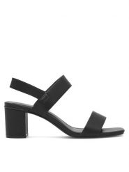 Clara Barson Sandały Fraise WS280701-02 Czarny. Czarne klapki damskie Clara Barson, bez wzorów, z tworzywa sztucznego, bez obcasa, na słupku, bez zapięcia. Za 59.99 zł.