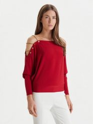 Marciano Guess Bluzka 6RGP05 6257A Czerwony Regular Fit. Czerwone bluzki damskie Marciano Guess, xxl, z aplikacjami, z syntetyku, bez kołnierzyka, bez ramiączek. Za 674.99 zł.