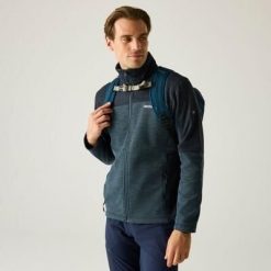 Męska bluza polarowa Highton z zamkiem błyskawicznym. Niebieskie bluzy męskie Regatta, m, bez wzorów, z materiału, bez kaptura. Za 219.65 zł.