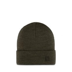 Czapka zimowa z wełny merino heavyweight. Niebieskie czapki i kapelusze męskie Buff, na zimę, bez wzorów, z materiału. Za 146.99 zł.