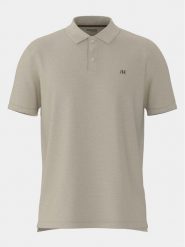 Selected Homme Polo 16087839 Beżowy Regular Fit. Brązowe koszulki polo męskie Selected Homme, m, bez wzorów, z bawełny, bez ramiączek. Za 89.99 zł.