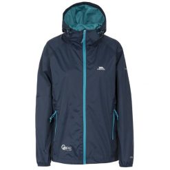 Kurtka damska Trespass Qikpac Marynarka Wojenna. Niebieskie kurtki damskie Trespass, bez wzorów, militarne. Za 282.99 zł.