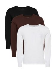 BOSS Komplet longsleeve 50492321 Brązowy Regular Fit. Brązowe bluzki z długim rękawem męskie Boss, m, bez wzorów, z bawełny, bez kołnierzyka. Za 279.99 zł.