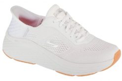 Buty sportowe damskie, Slip-Ins: Max Cushioning Elite 2.0 - Vanish. Białe obuwie sportowe damskie Skechers, bez wzorów, z materiału, trekkingowe. Za 499.99 zł.