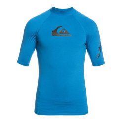Koszulka do pływania męska Quiksilver All Time. Niebieskie koszulki sportowe męskie Quiksilver, m, bez wzorów, z elastanu, bez kołnierzyka, bez ramiączek, do pływania. Za 159.99 zł.