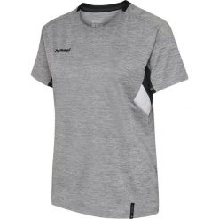 Jersey Hummel femme Tech Move. Szare koszulki sportowe damskie Hummel, bez wzorów, z dzianiny, sportowe, bez kołnierzyka. Za 148.50 zł.
