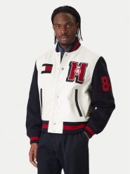 Tommy Hilfiger Kurtka bomber Varsity MW0MW41866 Écru Regular Fit. Kurtki męskie Tommy Hilfiger, m, bez wzorów, z wełny, bez kaptura. Za 2,889.00 zł.