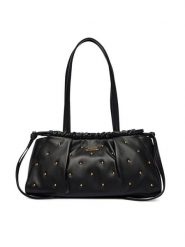 Tommy Hilfiger Torebka Soft Leather Shoulder Bag Studs AW0AW19338 Czarny. Czarne torebki do ręki damskie Tommy Hilfiger, bez wzorów, ze skóry, bez dodatków. Za 849.99 zł.