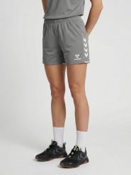 Szorty damskie Hummel Core 2.0. Niebieskie szorty sportowe damskie Hummel, xs, bez wzorów, z materiału, klasyczne, z standardowym stanem, na fitness i siłownię. Za 137.50 zł.