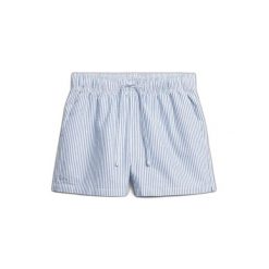 Elastyczna spódnica w paski z bawełny organicznej dla kobiet Superdry. Niebieskie spódnice damskie Superdry., xl, bez wzorów, z bawełny, klasyczne, mini, dopasowane. Za 203.20 zł.