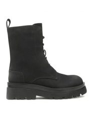 Jenny Fairy Trapery WS5605-12 Czarny. Czarne śniegowce i trapery damskie Jenny Fairy, ze skóry. Za 119.99 zł.