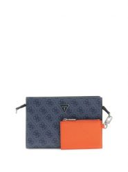 Guess Torebka HMMILO P6157 Granatowy. Niebieskie torby na ramię męskie Guess, z aplikacjami, ze skóry, na ramię. Za 364.99 zł.