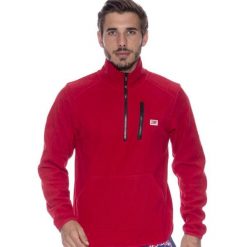 Męska kurtka Leone 1947 Apparel Micro Polar, ze stójką i zamkiem do połowy. Czerwone kurtki sportowe męskie LEONE 1947 APPAREL, l, bez wzorów, z polaru. Za 65.68 zł.