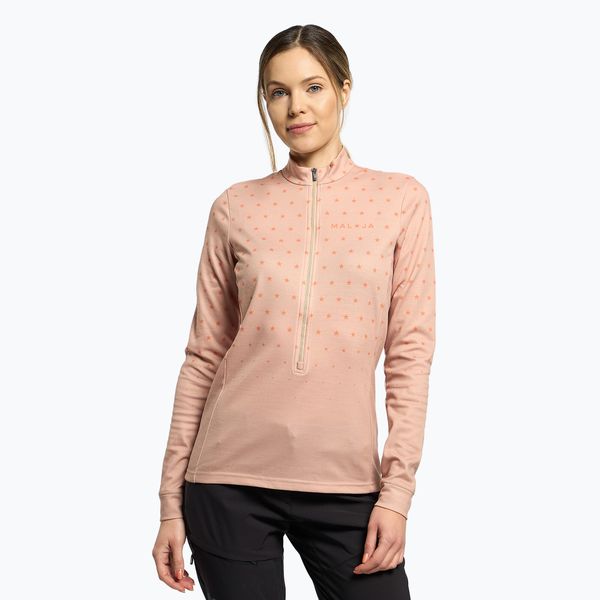 Bluza narciarska damska Maloja Copper. Brązowe bluzy damskie Maloja, xs, bez wzorów, bez kaptura, narciarskie. Za 279.99 zł.