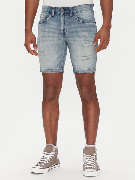 INDICODE Szorty jeansowe Sejer 70-849 Niebieski Slim Fit. Niebieskie szorty męskie INDICODE, m, bez wzorów, z bawełny. Za 118.99 zł.