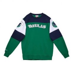 Bluzy sportowa męska Mitchell & Ness Dallas Mavericks. Zielone bluzy męskie Mitchell & Ness, l, bez wzorów, bez kaptura. Za 515.00 zł.