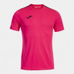 Koszulka Joma Olimpiada. Czarne koszulki sportowe męskie Joma, l, bez wzorów, z materiału, bez kołnierzyka, bez ramiączek. Za 98.45 zł.