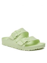 Birkenstock Klapki Arizona 1024691 Zielony. Zielone klapki damskie Birkenstock, bez wzorów, z syntetyku, bez obcasa. Za 249.99 zł.