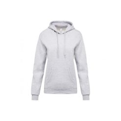 Bluza damska z kapturem Kariban. Białe bluzy sportowe damskie KARIBAN, xs, bez wzorów, z bawełny, z kapturem. Za 181.00 zł.