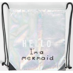 Plecak Hello i'm a mermaid - Jasny szary. Plecaki damskie marki Sinsay. Za 49.99 zł.