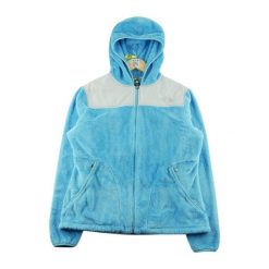 Damska kurtka fleece Denali TNF. Niebieskie kurtki sportowe damskie The North Face, bez wzorów, bez kaptura, trekkingowe. Za 106.46 zł.