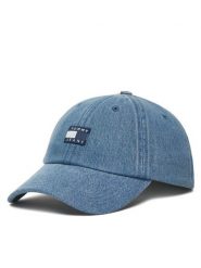 Tommy Jeans Czapka z daszkiem Tjm Heritage Over Dyed Denim Cap AM0AM13853 Niebieski. Niebieskie rękawiczki męskie Tommy Jeans, bez wzorów, z bawełny. Za 209.99 zł.