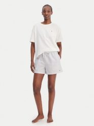 Tommy Hilfiger Piżama UW0UW06306 Biały Regular Fit. Białe piżamy damskie Tommy Hilfiger, l, bez wzorów, z bawełny, bez ramiączek. Za 259.99 zł.