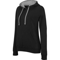 Bluza damska z kapturem Kariban Contrastée. Czarne bluzy damskie KARIBAN, bez wzorów, z kapturem. Za 194.50 zł.