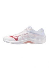 Damskie buty halowe Mizuno Lightning Select Wos. Białe obuwie sportowe damskie Mizuno, bez wzorów, z materiału, do biegania. Za 269.99 zł.