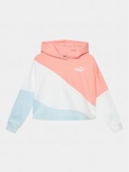 Puma Bluza Power Cat 677992 Niebieski Regular Fit. Niebieskie bluzy dla dziewczynek Puma, bez wzorów, z syntetyku, bez ramiączek, bez kaptura. Za 149.99 zł.