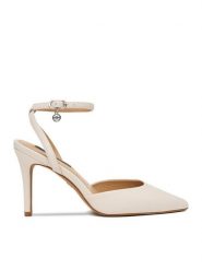 Nine West Szpilki CEO-CD23029-3 Biały. Białe szpilki damskie Nine West, bez wzorów, z materiału, bez obcasa, bez zapięcia. Za 229.99 zł.