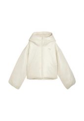Kurtka puchowa Puma 685237 87 ivory. Białe kurtki damskie Puma, l, bez wzorów, z materiału, bez kaptura. Za 475.70 zł.