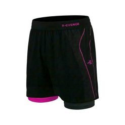 Spodenki męskie z ocieplaczem, czarne/fuksja, trening fitness. Czarne buty sportowe męskie R-EVENGE, z elastanu, bez zapięcia, na fitness i siłownię. Za 232.90 zł.