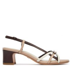 Sandały Tamaris. Sandały damskie Tamaris, bez wzorów, bez obcasa, na słupku, bez zapięcia. Za 269.99 zł.