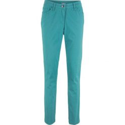 Spodnie ze stretchem STRAIGHT bonprix matowy kobaltowy. Spodnie materiałowe damskie marki bonprix. Za 69.99 zł.