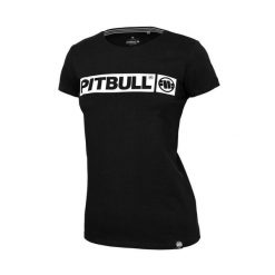 Koszulka damska Pitbull Hilltop. Czarne koszulki sportowe damskie PITBULL, xs, bez wzorów, bez kołnierzyka, bez ramiączek. Za 79.99 zł.